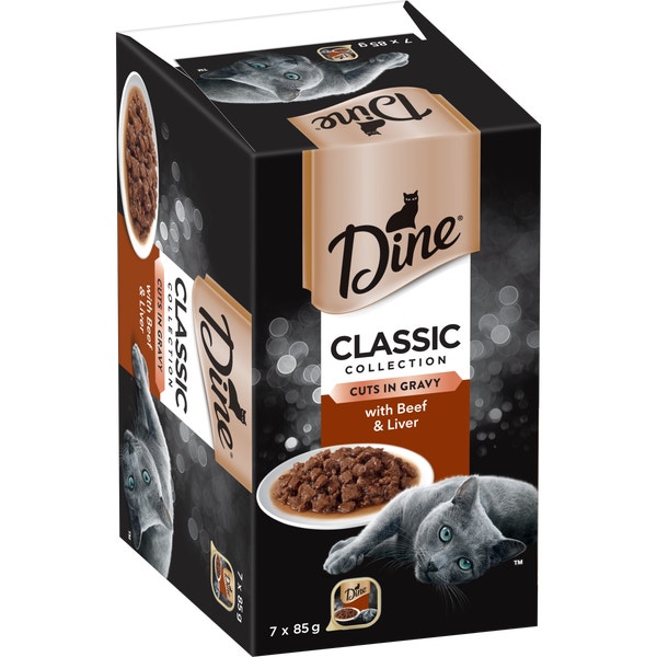 image DINE%20Classic%20Collection%20Cuts%20in%20Gravy%20with%20Beef%20%26%20Liver%207pk-0