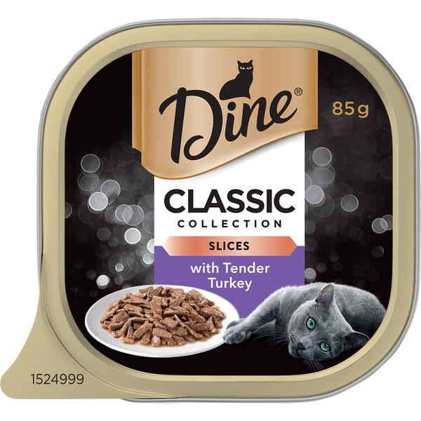 image DINE%20Classic%20Collection%20Slices%20with%20Tender%20Turkey%2085g-0