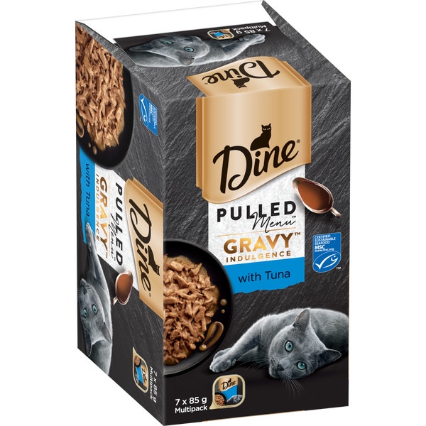image DINE%20Pulled%20Menu%20Gravy%20Indulgence%20With%20Tuna%207%20X%2085g-0