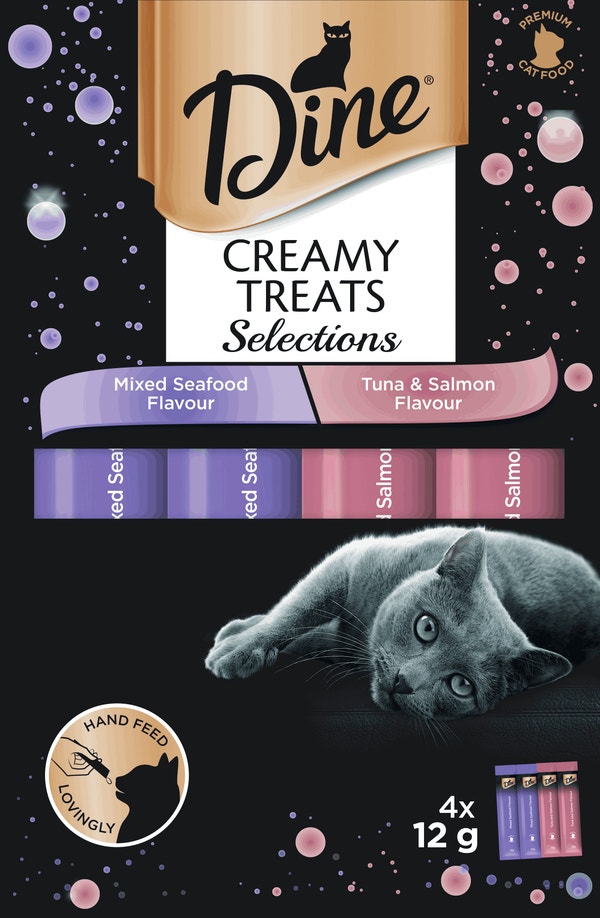 DINE® Creamy Treats Seafood Selections 4x12g image 1