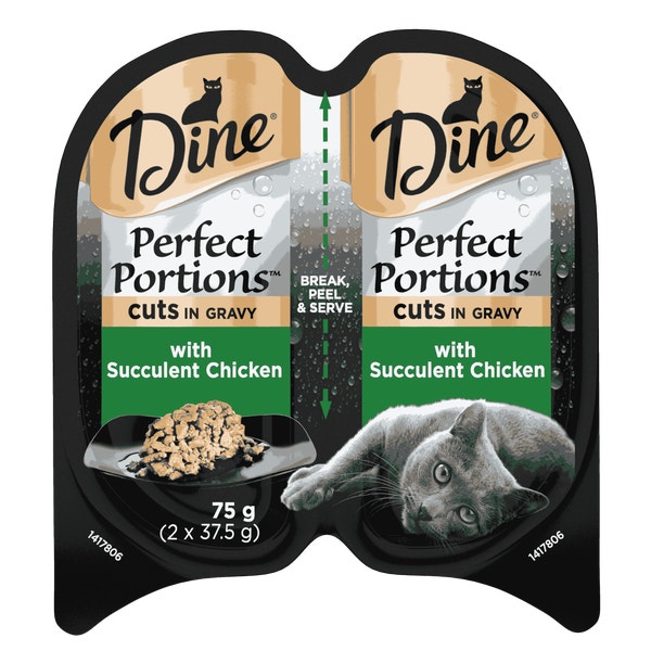 DINE® Perfect Portions Cuts In Gravy with Succulent Chicken image 1
