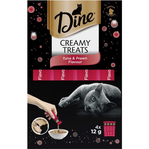DINE® Creamy Treats Tuna and Prawn Flavour image 1
