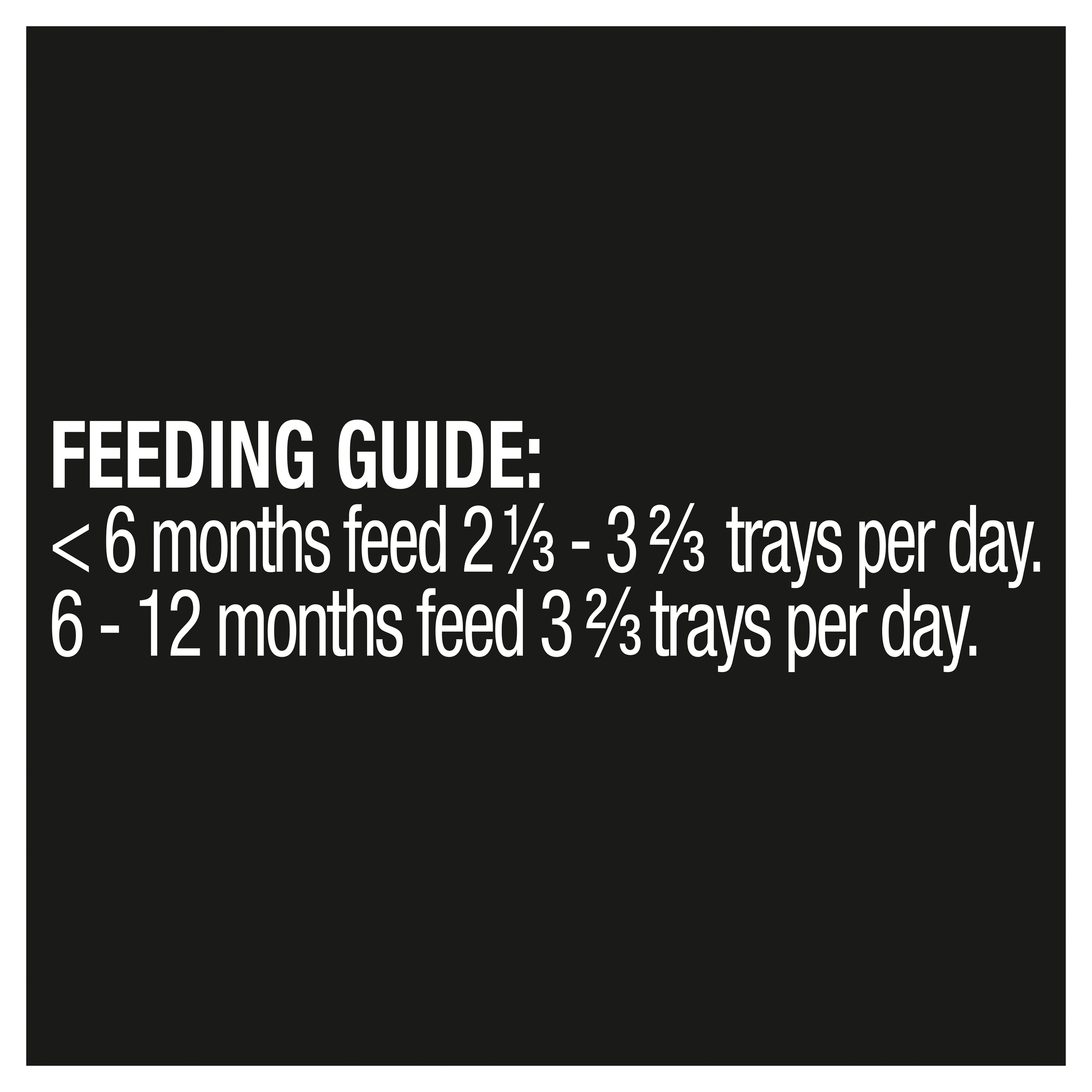DINE® Kitten with Tender Chicken feeding guidelines image